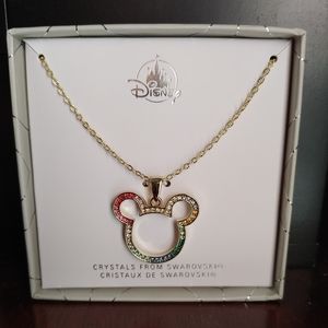 Disney Rainbow Mickey Necklace